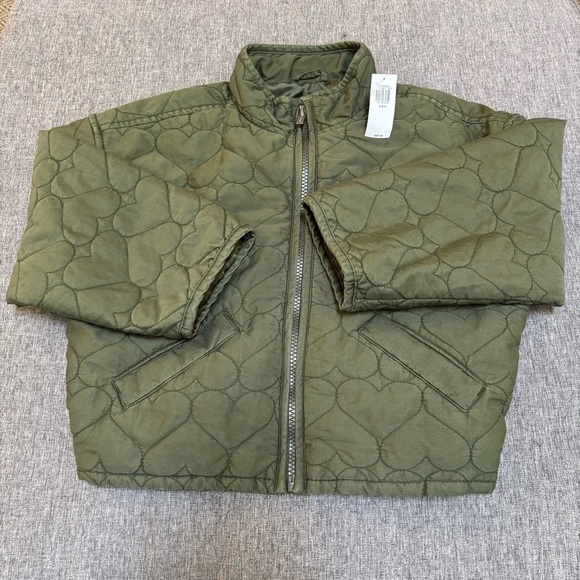 Heart-Quilted Jacket for Girls, Small (6-7) - Picture 1 of 6